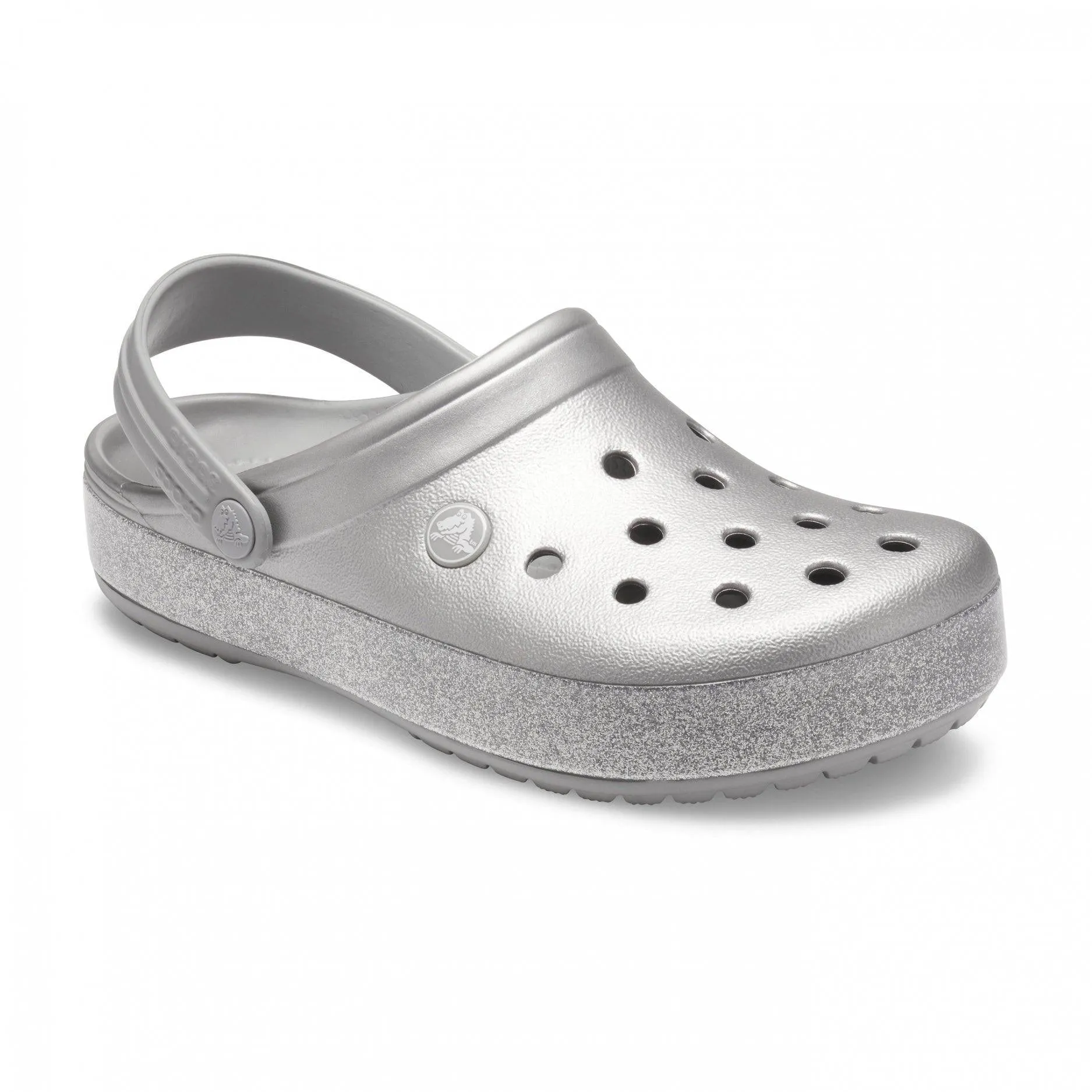 כפכף קרוקס פלטפורמה Crocband Platform Metalic Silver CLG 205912-041