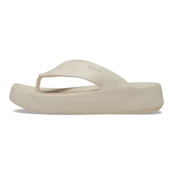 כפכפי קרוקס פלטפורמה לנשים Crocs Getaway Platform Flip-Stucco 209410-160