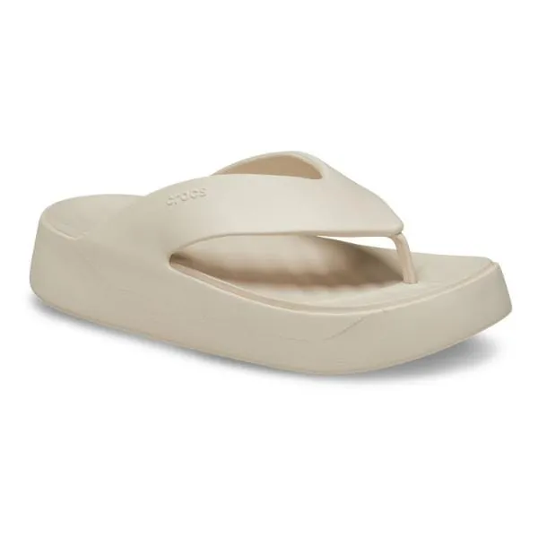 כפכפי קרוקס פלטפורמה לנשים Crocs Getaway Platform Flip-Stucco 209410-160