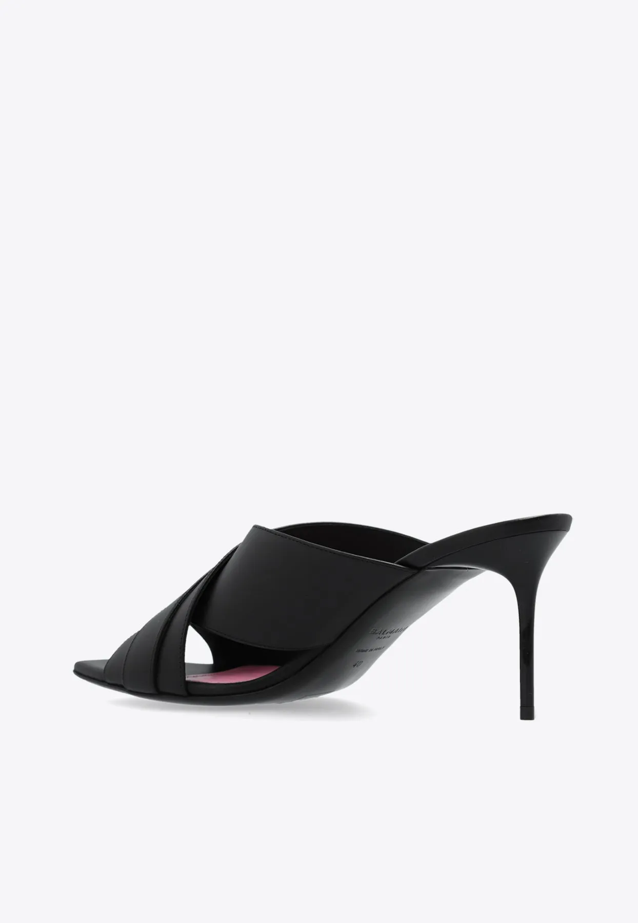 75 Crossover Leather Mules