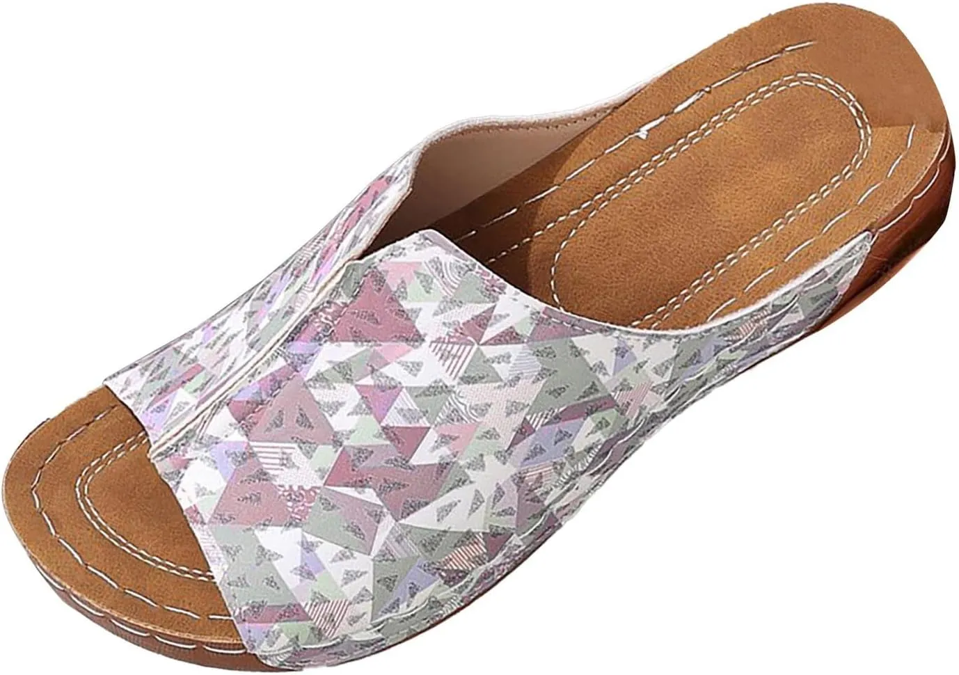 Beach Sandals for Woman Orthopedic Arch Support Comfort Walking Wedges Shoes Summer Breathable Fashion Casual Slides