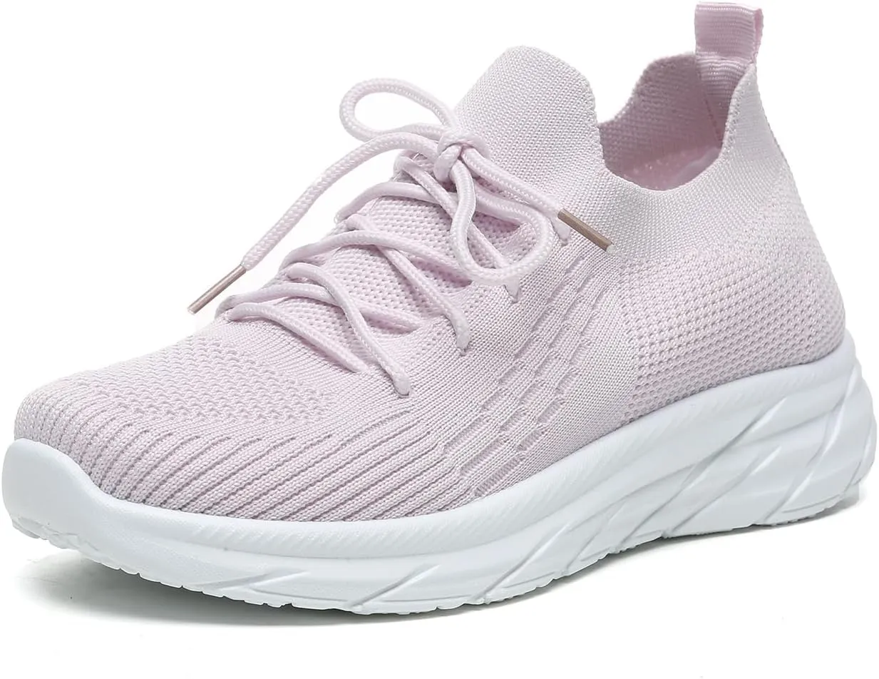 Bernal Walking Sneakers for Women Casual Soft Comfy Breathable Tennis Shoes Non Slip Mesh Work Shoes Shopping Gym