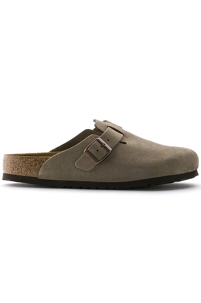 Birkenstock Boston Soft Footbed Suede Clogs Regular Fit