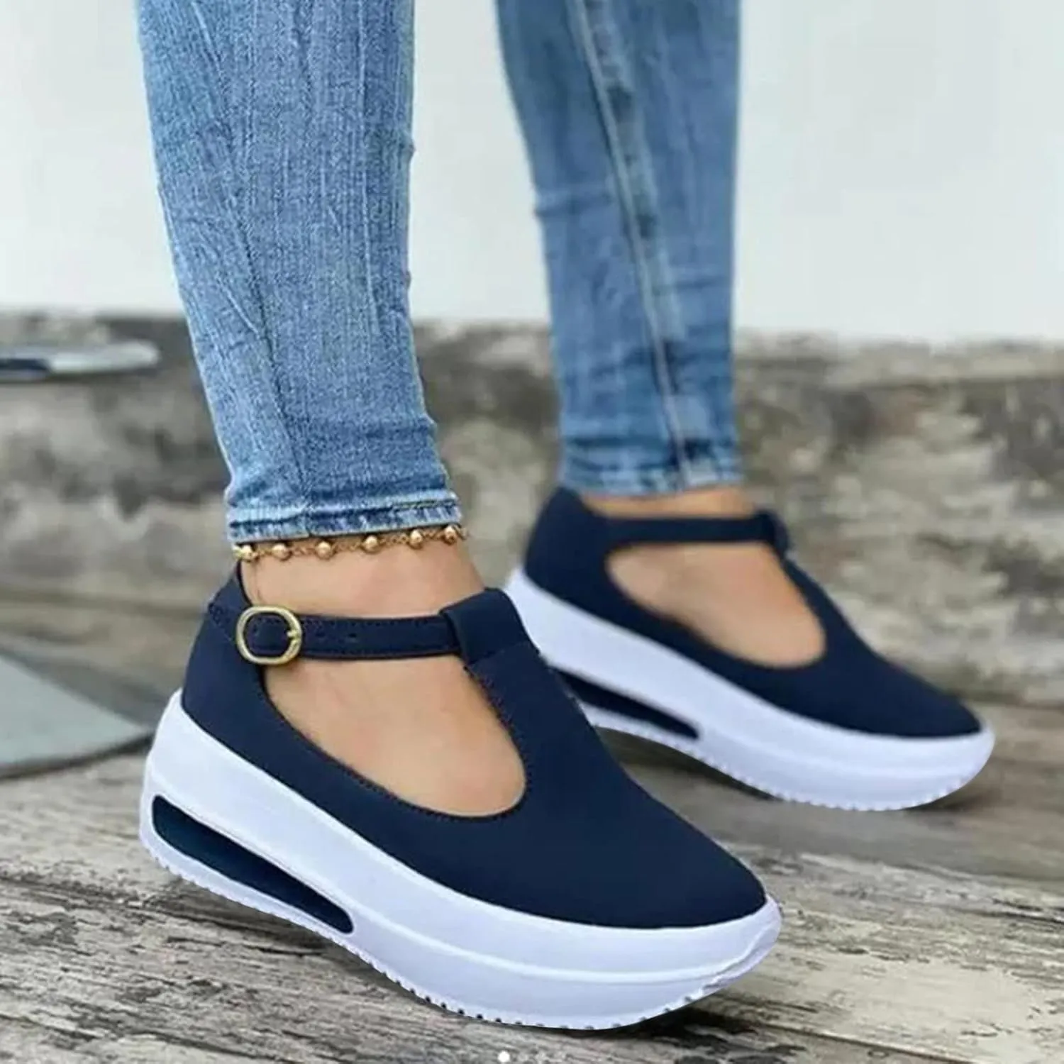 Black Sandals Women Wedge, Sandals for Women Wedge Dressy Breathable Flat Slippers Open Toe Walking Shoes
