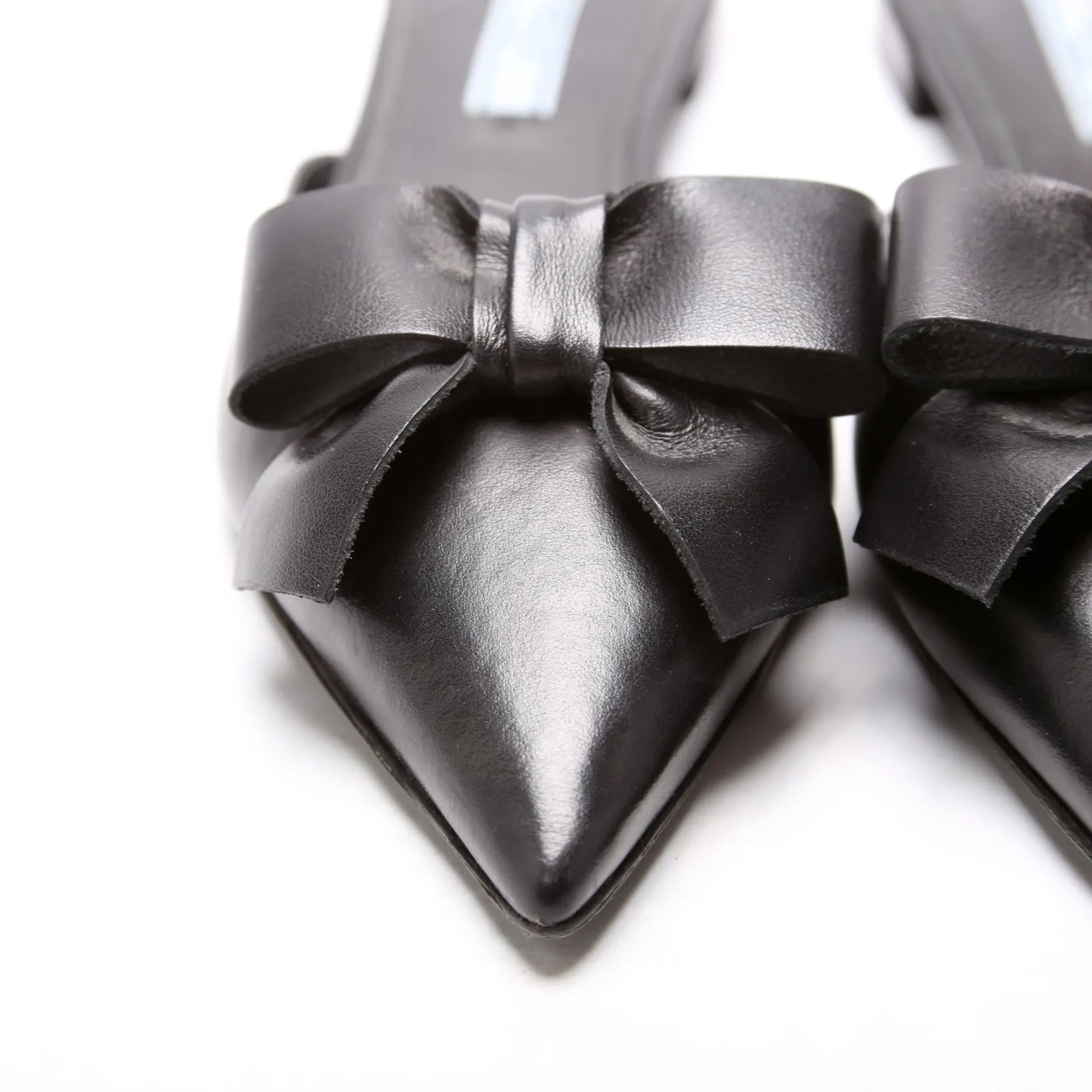 Bow Mules Size 38.5 Black