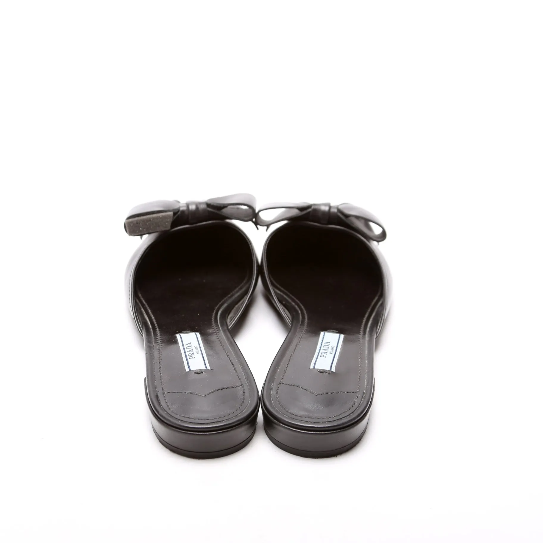 Bow Mules Size 38.5 Black