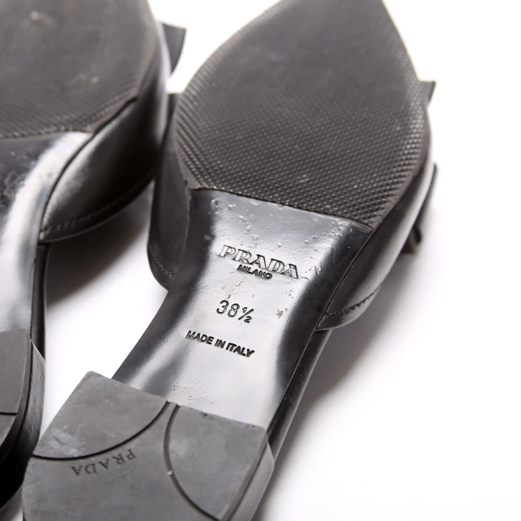 Bow Mules Size 38.5 Black