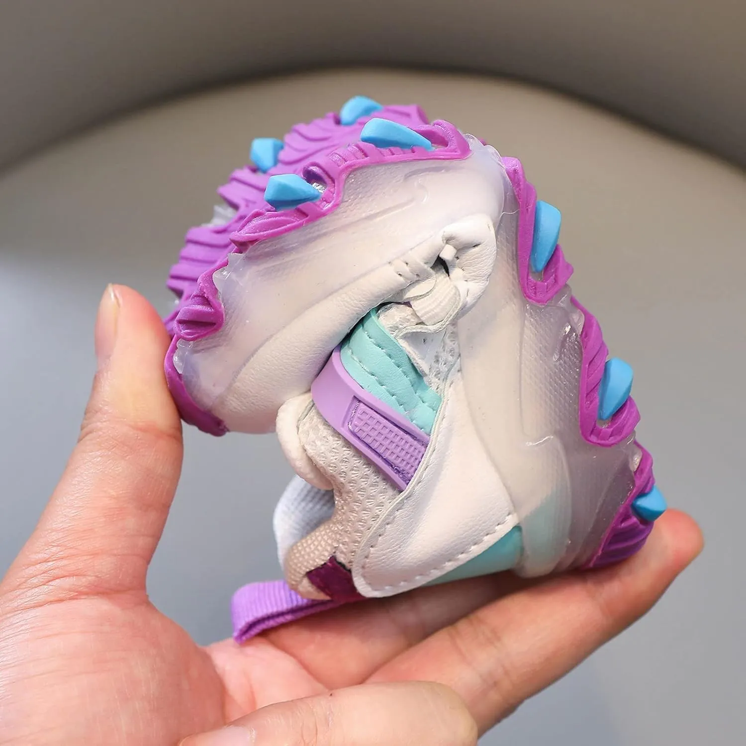 Boys Girls LED Light Up Shoes Kids Luminous Light Mesh Breathable Sport Shoes Toddler Flashing Tied Little Baby Shoe
