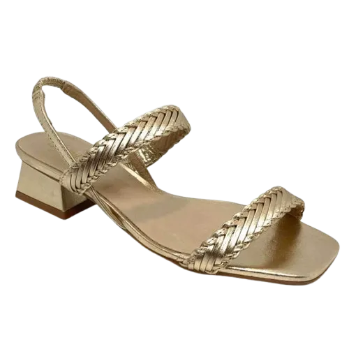 Brazilio Mid Heel  -  Light Gold