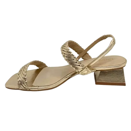 Brazilio Mid Heel  -  Light Gold