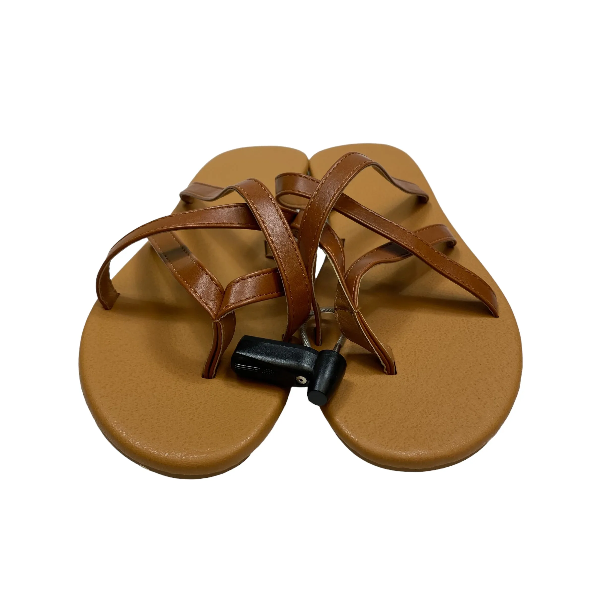 Brown Sandals Flip Flops Clothes Mentor, Size 12.5