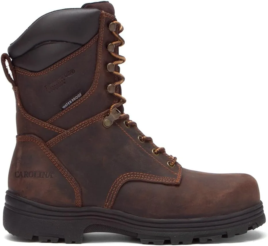 Carolina Boots Surveyor 8" Steel Toe Insulated Waterproof Work Boot, Mens Durable Industrial Construction Footwear