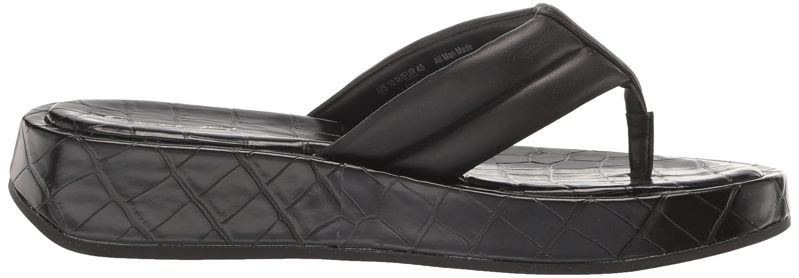 Circus NY by Sam Edelman Laina Black Fashion Soft Thong Slip On Platform Sandals