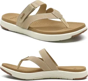 COFACE Womens Fashion Orthotic Flip Flops Ladies Slip On Lightweight Athletic Yoga Mat Cushion Thong Sandals With Comfortable Plantar Fasciitis Arch Support