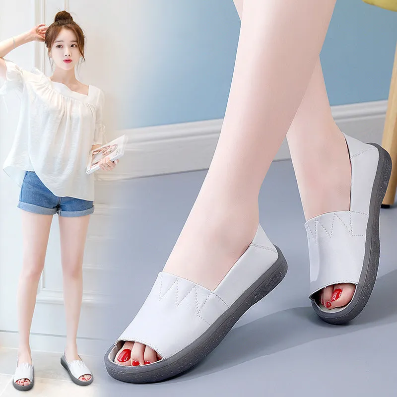 Comelyy Breathable Women's Sandals Flat Shoes