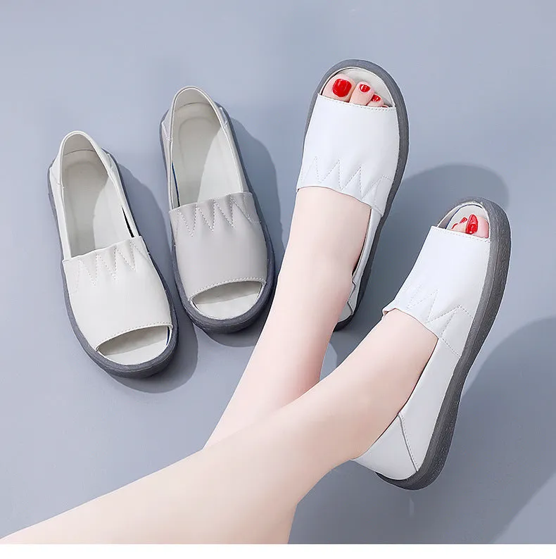 Comelyy Breathable Women's Sandals Flat Shoes