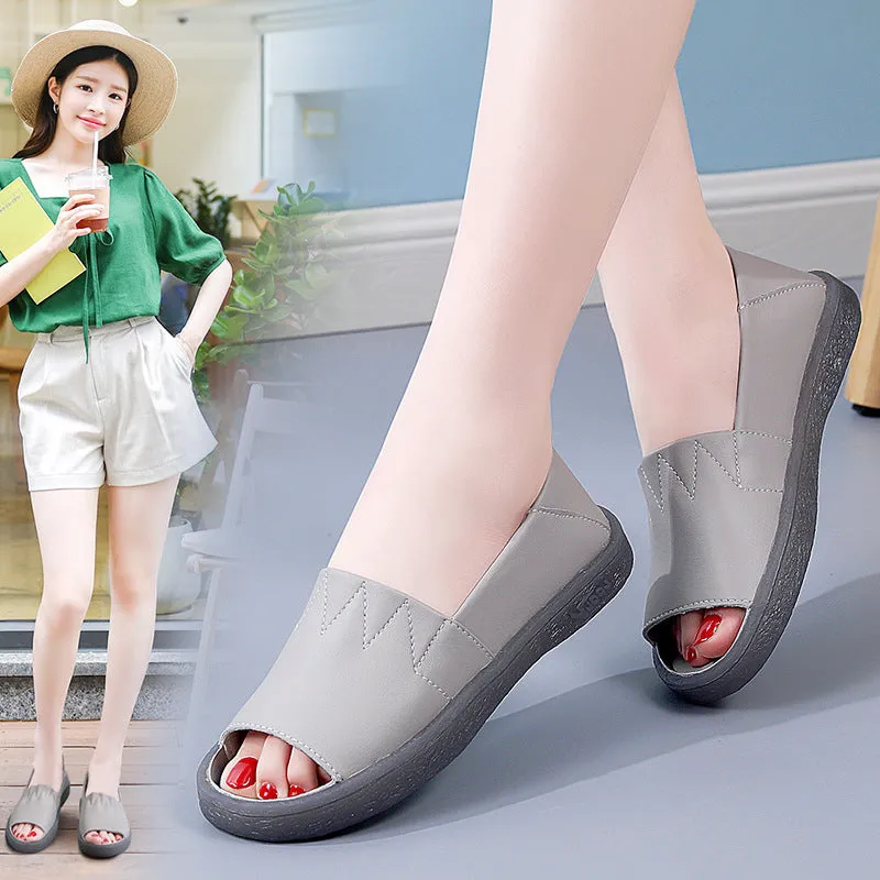 Comelyy Breathable Women's Sandals Flat Shoes