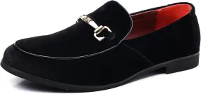 COSIDRAM Mens Dress Shoes Loafers Business Classic Suede Luxury Copper Chain Party Wedding Moccasins for Male