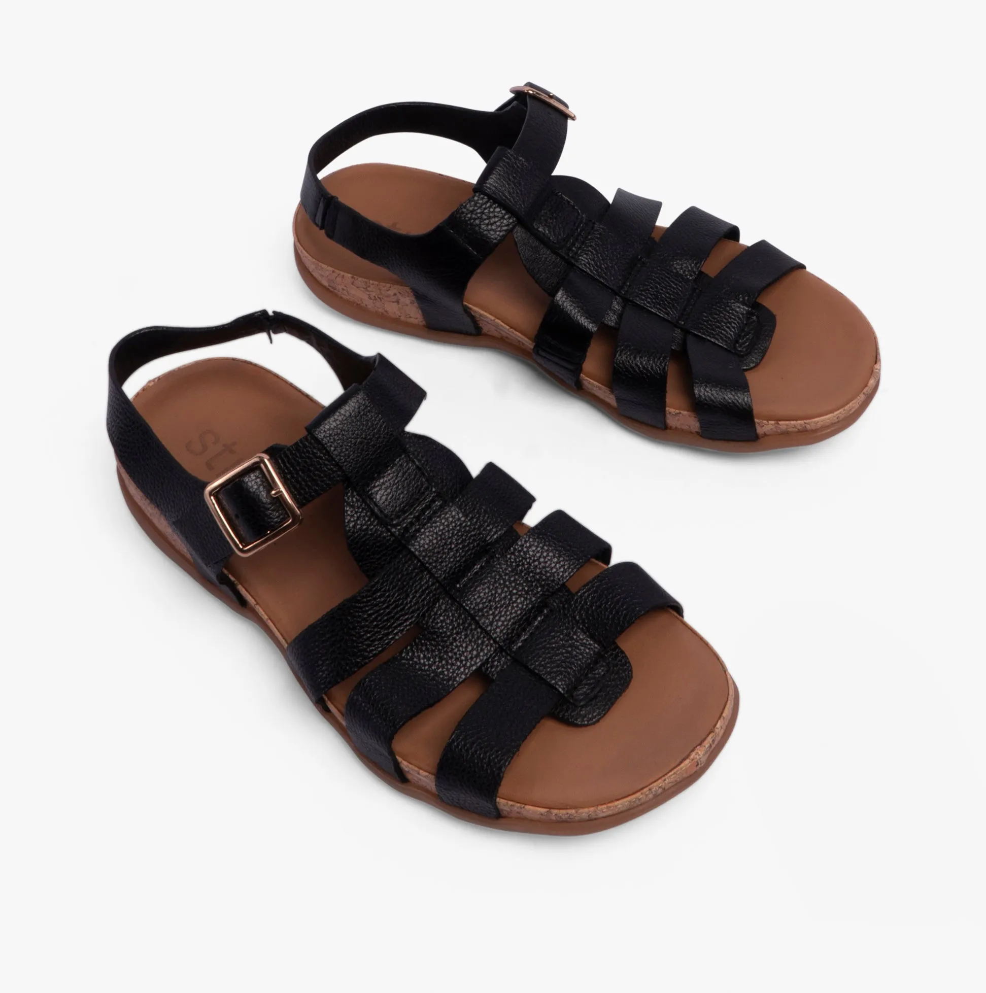 CRISTAL Womens Sandals Black