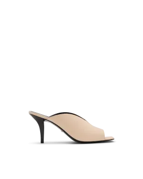 Cut Out Leather Mules