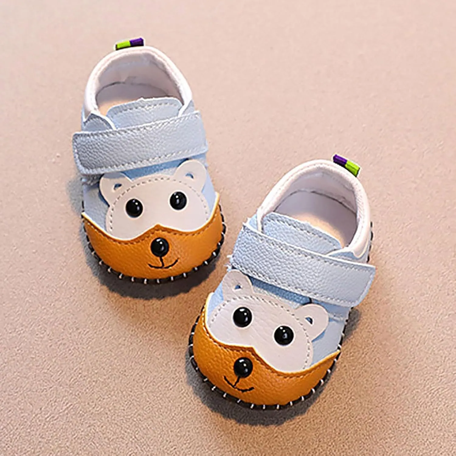 Cute 𝐂artoon Prewalkers Shoes for Infant Baby Boys Girls Soft Sole Leather Non Slip Comfortable Sports Footwear
