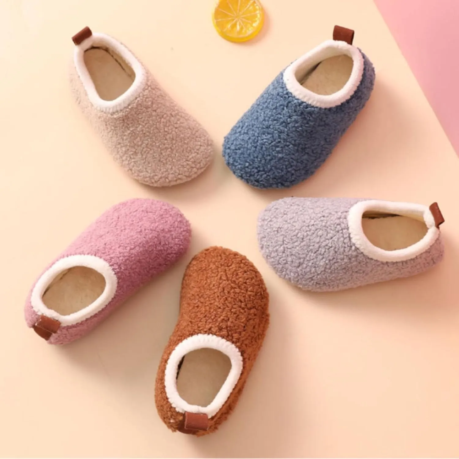 Feather Shoes for Kids Baby Girls Boys Winter Warm Cozy Sneaker Toddler Fuzzy Soft Outdoor Sport Flat Shoes