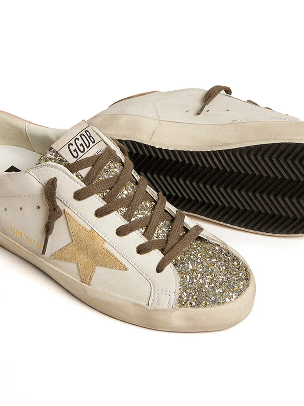 Glitter-Toe Superstar Sneakers