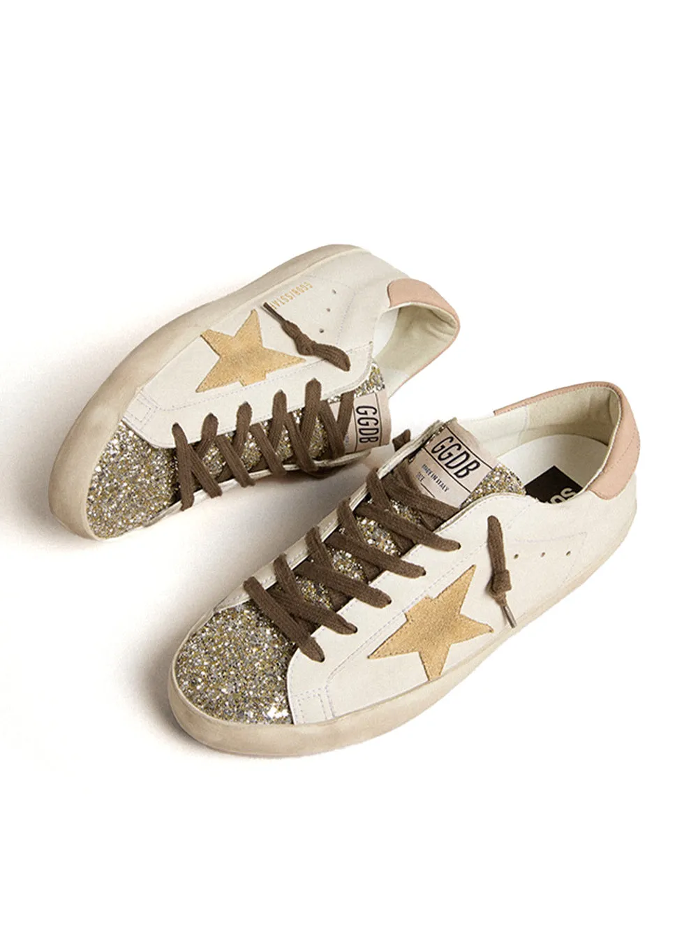 Glitter-Toe Superstar Sneakers