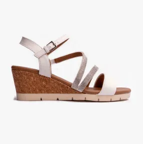GOLDIE Womens Sandals White