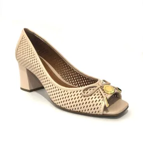 Lizbeth Nude Peep Toe