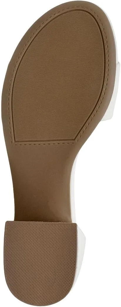 NAUTICA Women's Ankle Strap Low-Chunk Pump Sandal: Elegant Low-Block Heel Dress Shoe for Stylish Comfort-Yona