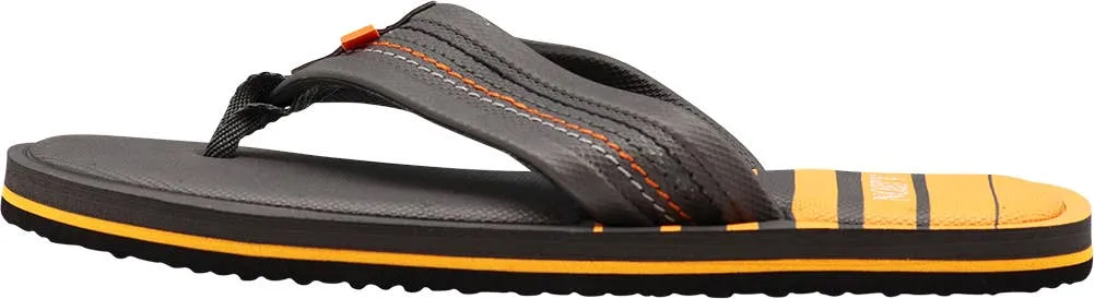 NORTY Mens 8-13 Charcoal/Orange Sandal 13106