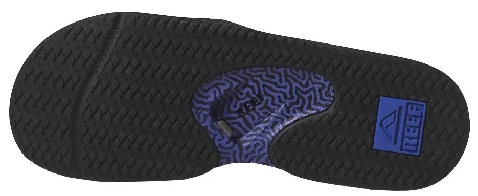 Reef Fanning Slide Raven Purple Mens Sandals Flip Flops