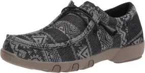 ROPER Womens Chillin Aztec Chukka Flats Casual - Black