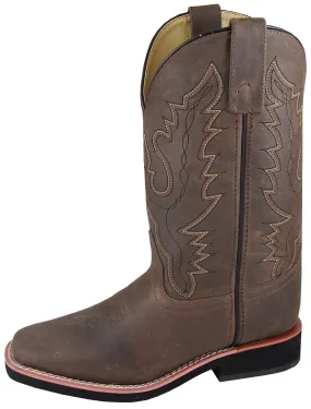 Smoky Mountain Boots Womens Pueblo Dark Crazy Horse Leather Square Toe 9 M