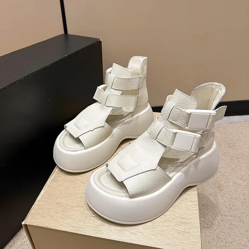 Soft-sole leather sandals