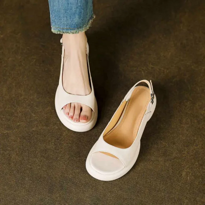 Soft Step Chunky Heel Sandals for Bunion Comfort
