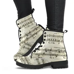 Stylish Boots - Vintage Style Musician #3 | Boho Shoes, Handmade Lace Up Boots, Vegan Leather Lace Up Boots Women