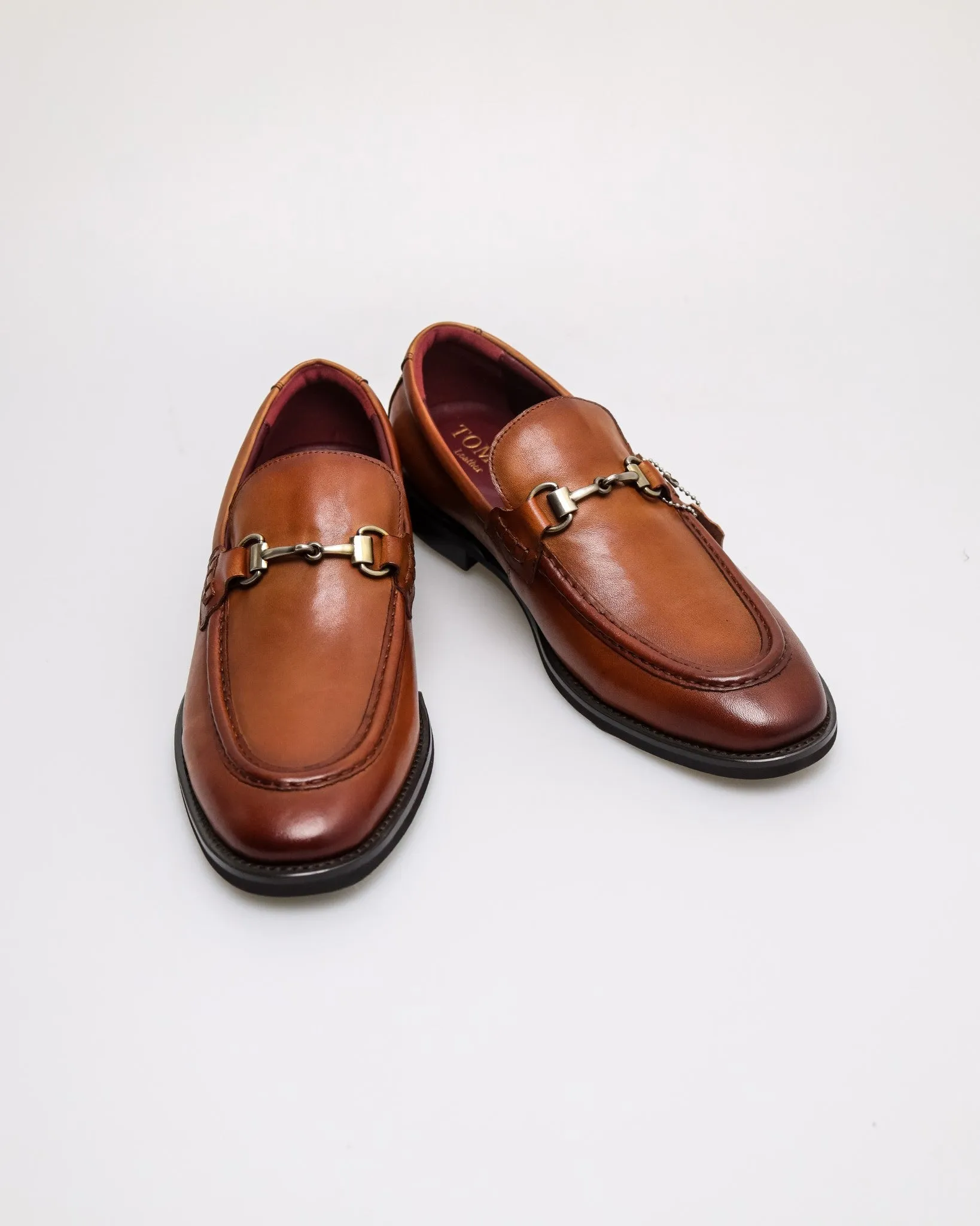 Tomaz HF125 Men's Classic Leather Horsebit Loafer