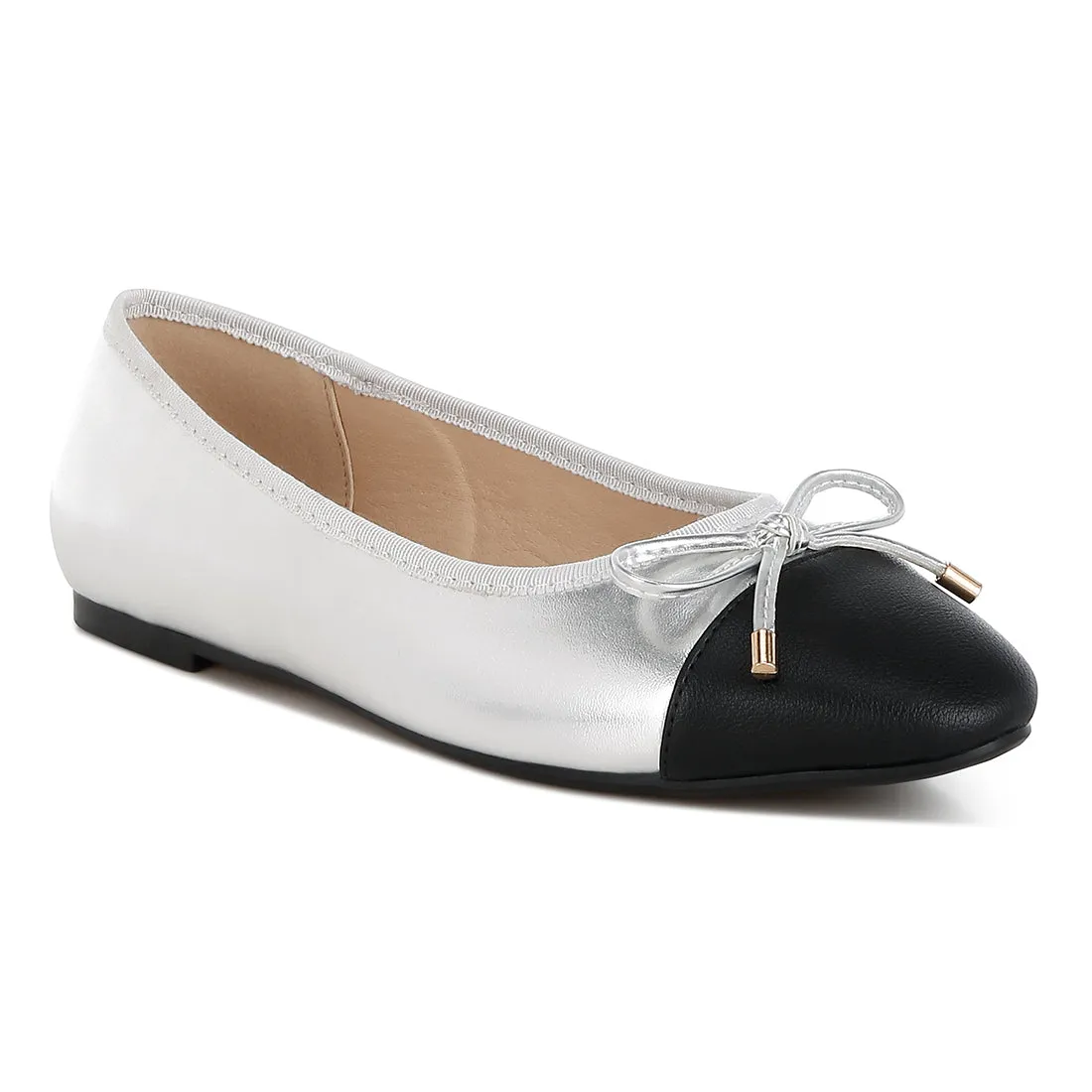 Two Tone Ballet Flats