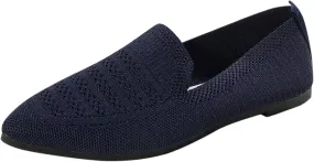 Women's Casual Flat Shoes Summer Slip On Work Shoes Soft Wide Width Dress Sneakers Comfortable Mesh Breathable Sneakers