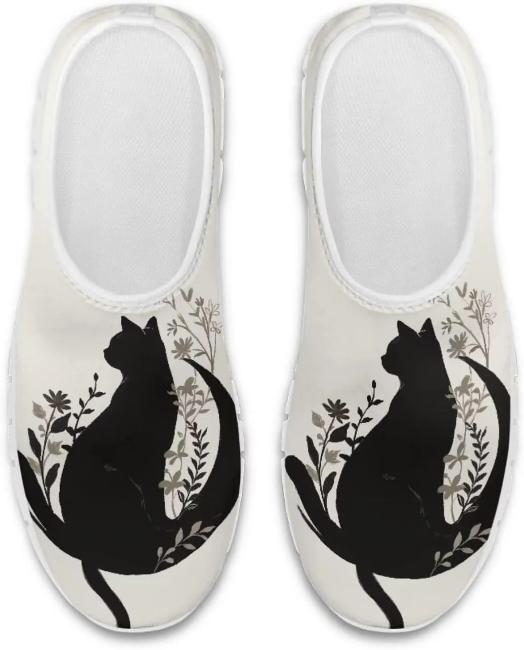 Women's Cat Print Outdoor Loafers Wide Driving Shoes Classic Business Work Flats Loafer Size 5-13