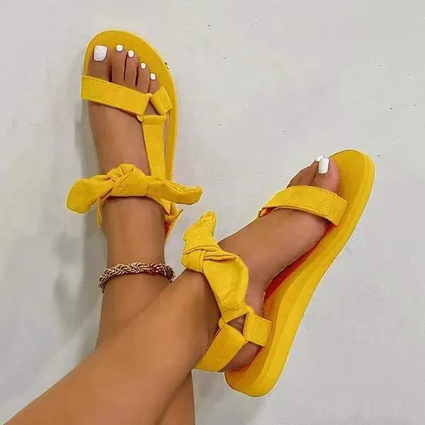 Women'S Fashion Bow Flat Sandals 18694497C