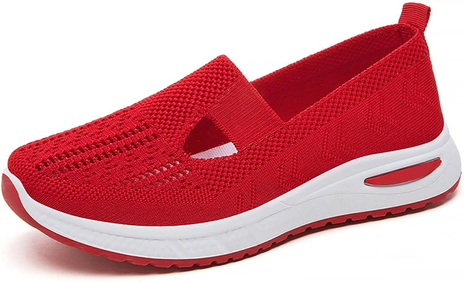 Women's Woven Orthopedic Breathable Soft Shoes Womens Tennis Shoes Lightweight Women's Casual Shoes Platform Sneakers White Tennis Shoe Cross Trainer Shoe