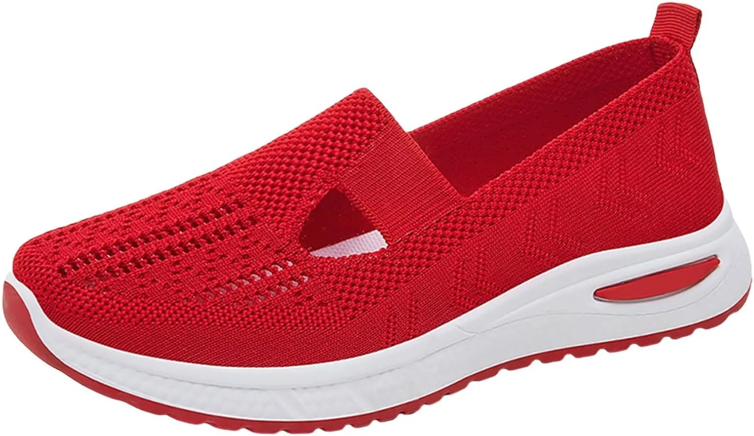 Women's Woven Orthopedic Breathable Soft Shoes Womens Tennis Shoes Lightweight Women's Casual Shoes Platform Sneakers White Tennis Shoe Cross Trainer Shoe