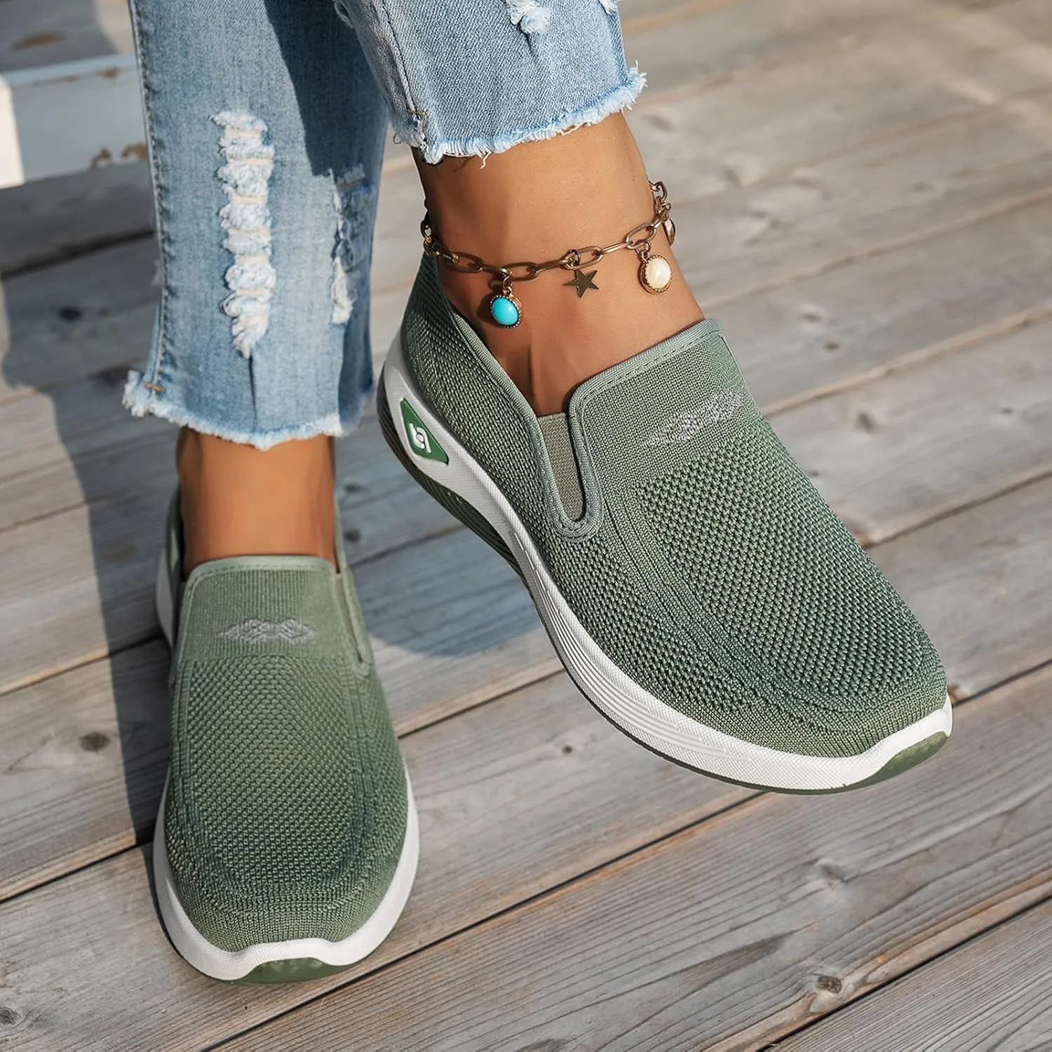 Woven Orthopedic Sneakers for Women Men Mesh Breathable Running Shoes,Outdoor Go Walking Slip on Diabetic Foam Shoes,Lightweight Non-Slip Soft Sole Athletic Sneakers with Arch Support