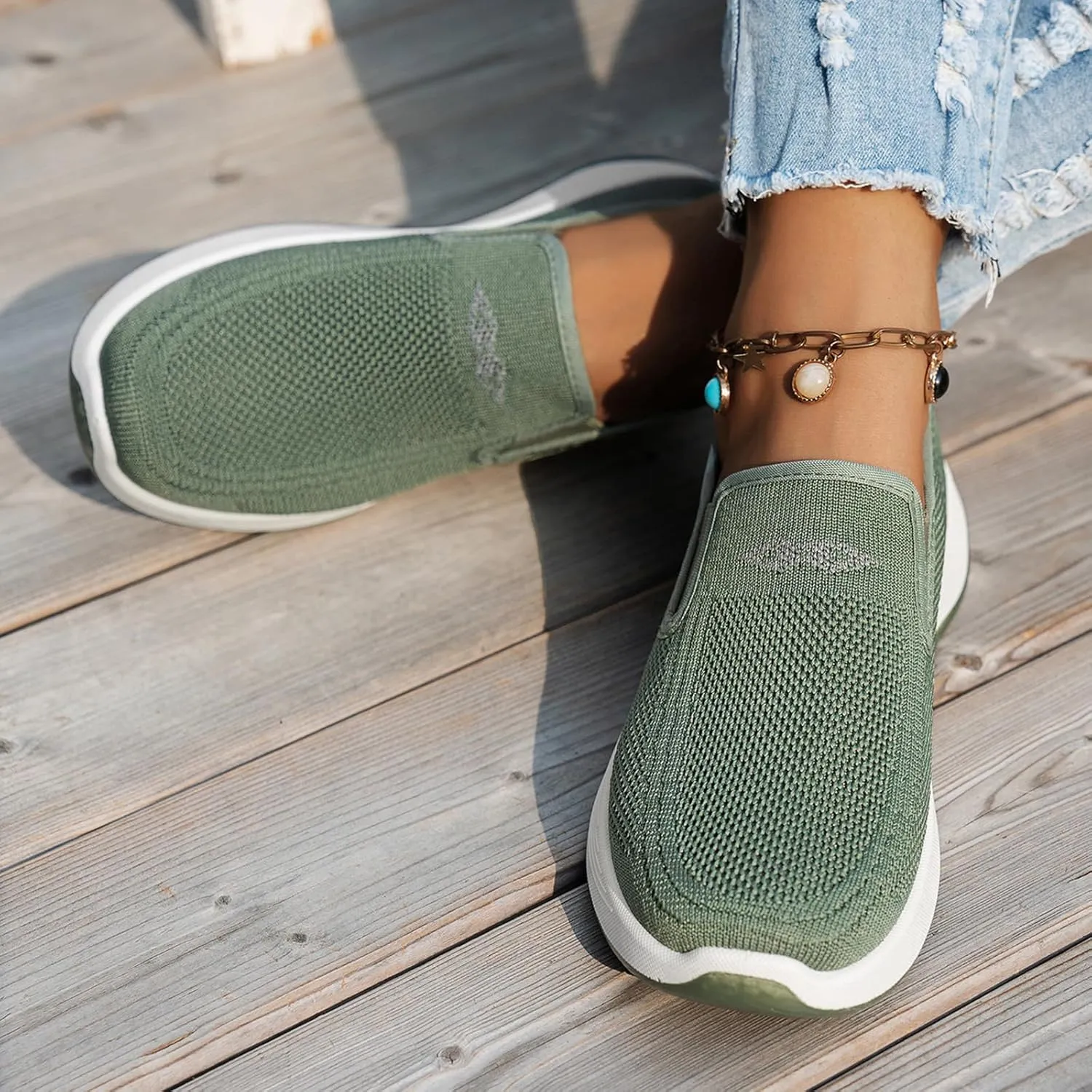 Woven Orthopedic Sneakers for Women Men Mesh Breathable Running Shoes,Outdoor Go Walking Slip on Diabetic Foam Shoes,Lightweight Non-Slip Soft Sole Athletic Sneakers with Arch Support